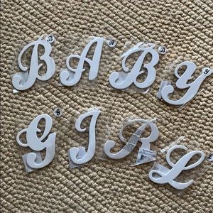 Baby girl baby-shower decoration white